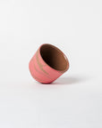 Porcelain Espresso Cup - Matte Pink & Chocolate