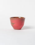 Porcelain Cappuccino / Filter Coffee Cup - Glossy Pink & Chocolate