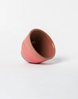 Cappuccino / Filter Coffee Porcelain Mug - Matte Pink & Chocolate