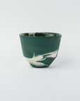 Porcelain mug for Cappuccino/Filter Coffee - Matte Green