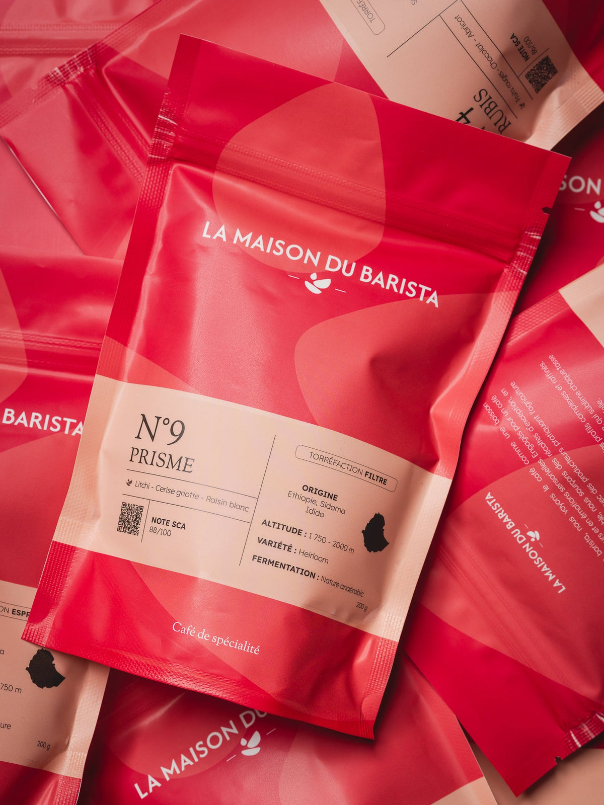 étiquette de café de spécialité