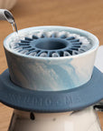 Dripper porte filtre porcelaine - MK studio MANTLE bleu