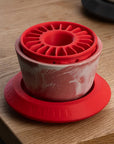 Dripper porte filtre porcelaine - MK studio MANTLE rouge