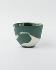 Tasse en porcelaine Cappuccino / Café filtre - Vert mat