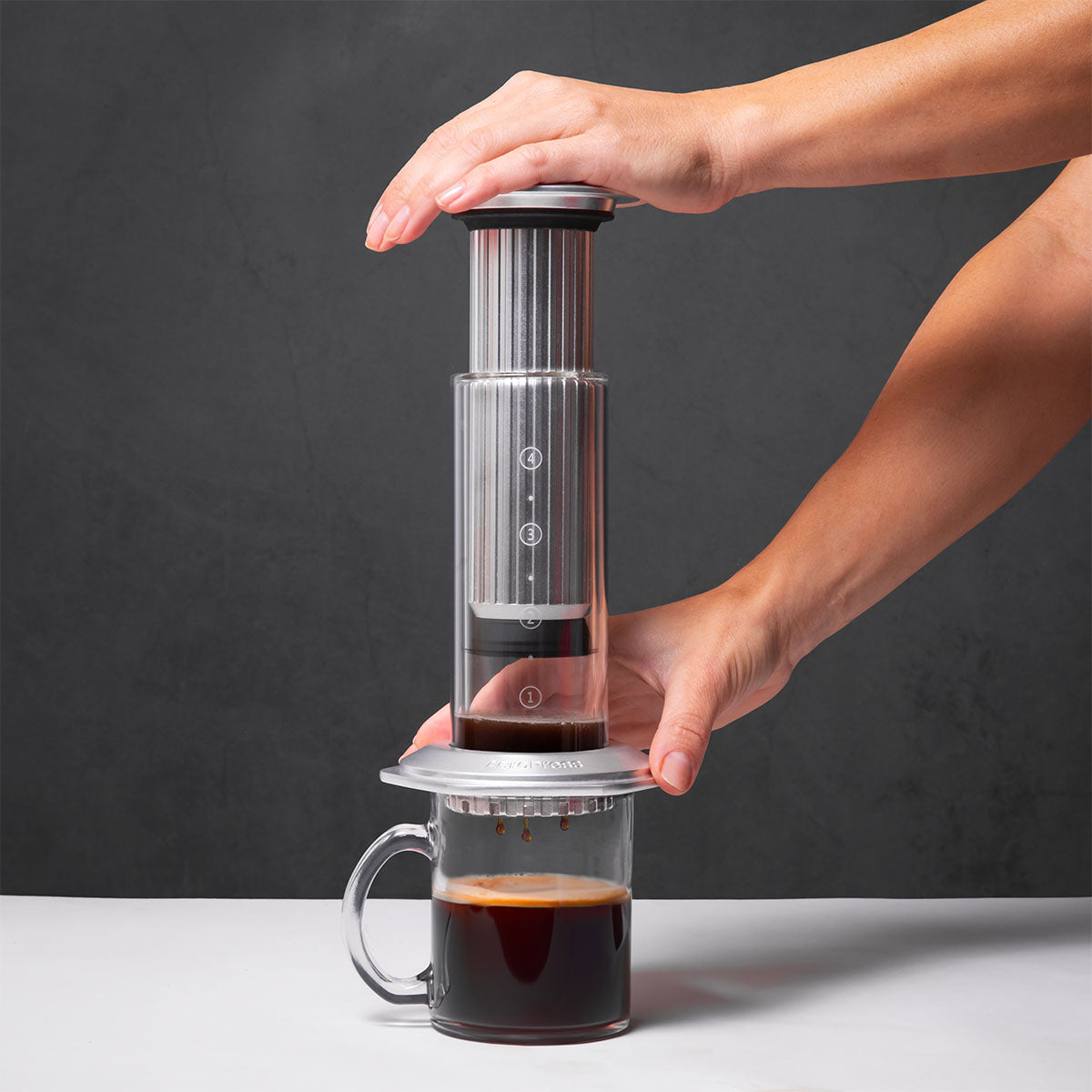 Aeropress Premium - Acier et verre