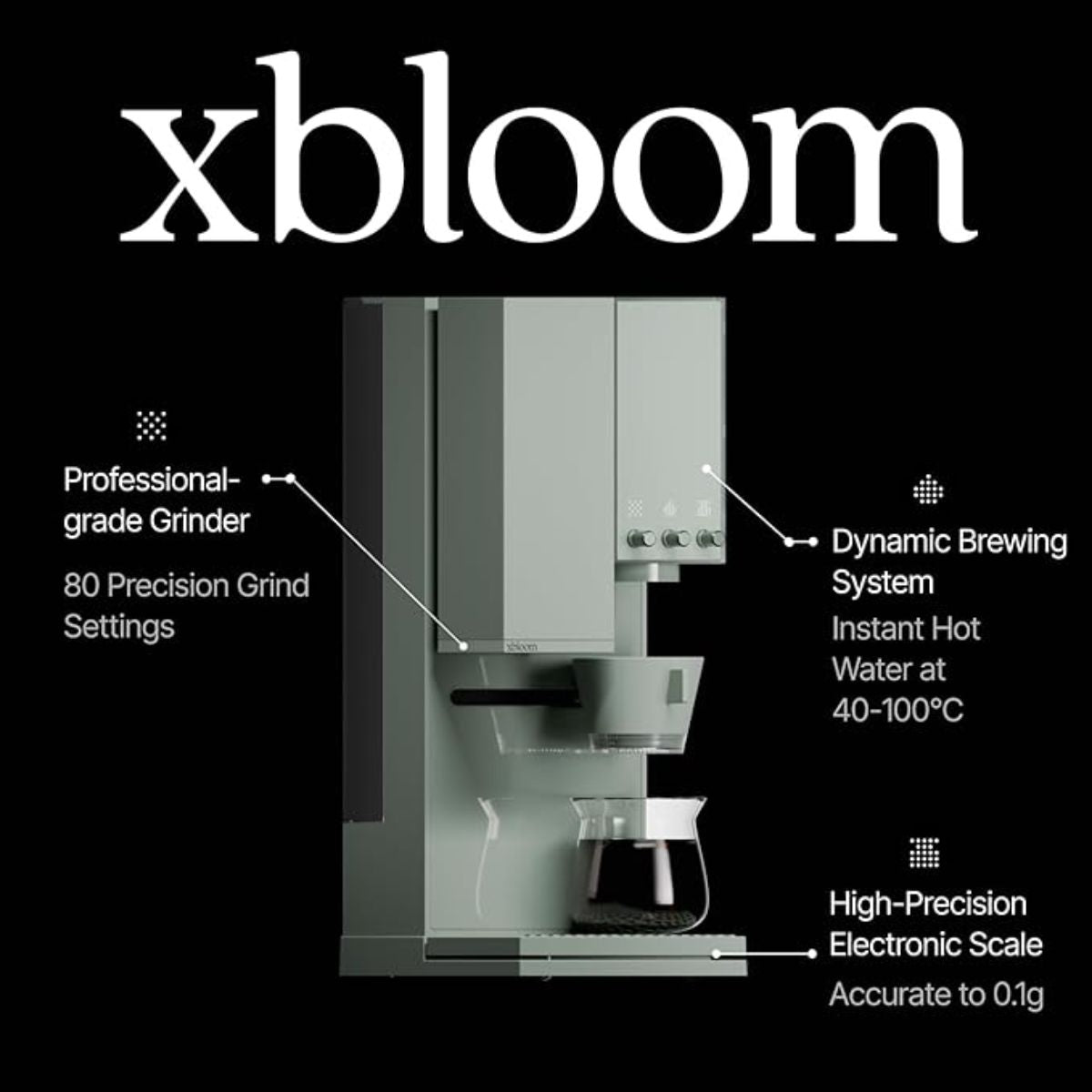 xBloom Studio – Machine à café filtre tout-en-un avec moulin intégré
